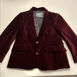 Appaman Maroon Velvet Suit